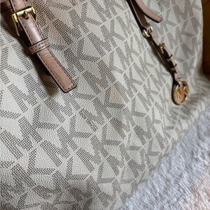 Michael Kors Tan Monogram Tote